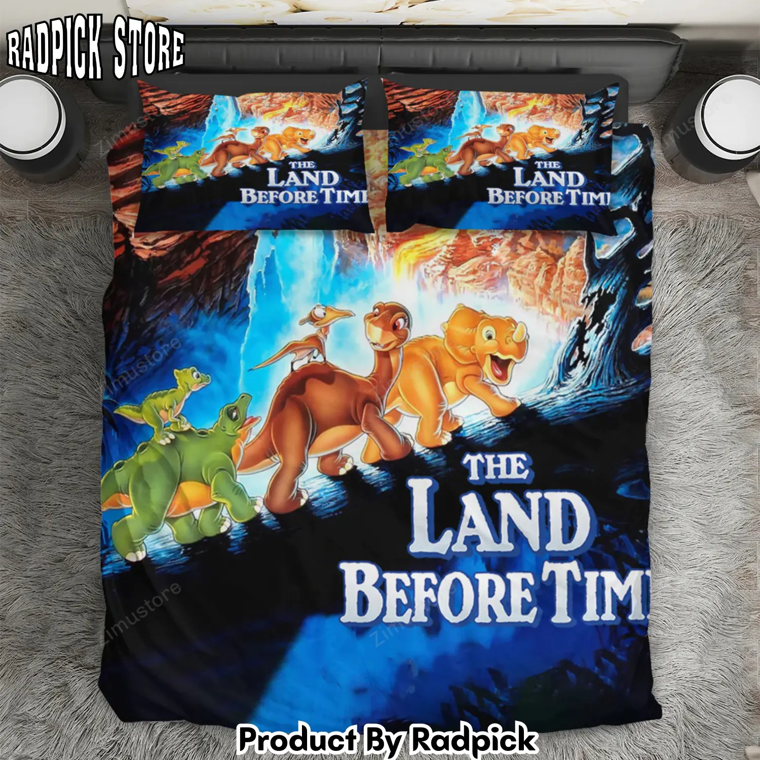 Radpick the land before time poster 5 3pcs 3pcs bedding set duvet cover and pillow cases gift for fan rp3271147